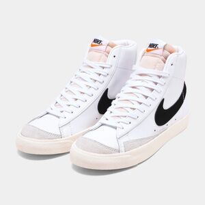 Nike Blazer Mid 77 White and Black High-Top Sneakers size 38